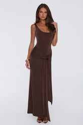 Maximum Style Maxi Dress Brown