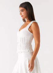 Clearwater Mist Top - White