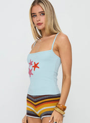 Sweetscape Bead Detail Top Star / Blue