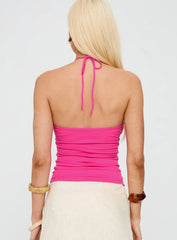 Hot Pink Hardware Detail Top