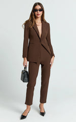 Single Breasted Chocolate Blazer