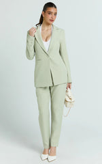 Single Breasted Blazer in Sage Green